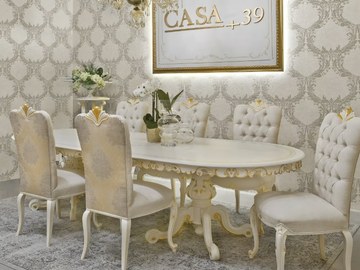 DIAMANTE - Oval wooden dining table by CASA +39 - view 2
